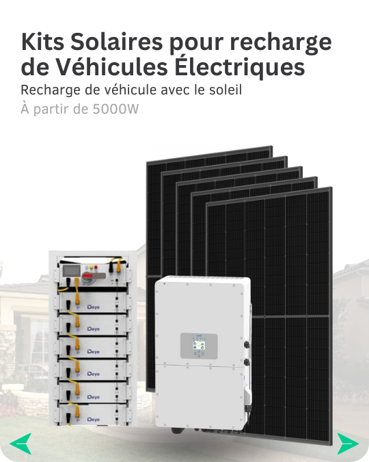 Kits Solaires pour recharge de Véhicules Électriques